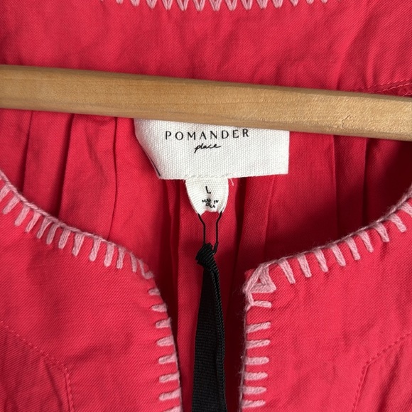 NEW TUCKERNUCK POMANDER PLACE Poppy Stitch Finley Flutter Sleeve Dress Large - Picture 9 of 13